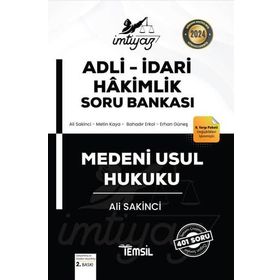 İmtiyaz Adli-İdari Hakimlik Soru Bankası Medeni Usul Hukuku 2022 Temsil Kitap Yayınları