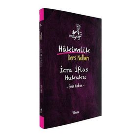 İmtiyaz İcra ve İflas Hukuku Hakimlik Ders Notları Erhan Güneş