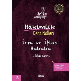 İmtiyaz İcra ve İflas Hukuku Hakimlik Ders Notları Erhan Güneş