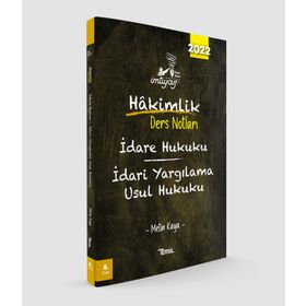 İmtiyaz İdare Hukuku İdari Yargılama Usul Hukuku Hakimlik Ders Notları 2022 Temsil Kitap Yayınları
