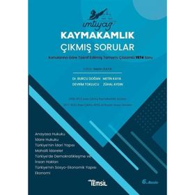İmtiyaz Kaymakamlık Çıkmış Sorular 2022 Temsil Kitap Yayınları