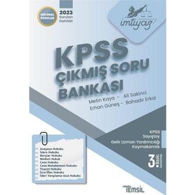 İmtiyaz KPSS ve Kurum Sınavları Çıkmış Soru Bankası Temsil Kitap Yayınları
