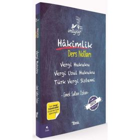 İmtiyaz Vergi Hukuku Vergi Usul Hukuku Türk Vergi Sistemi Hakimlik Ders Notları - Temsil Kitap