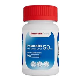 Imuneks Beta Glukan İçeren 50 mg 40 Kapsül