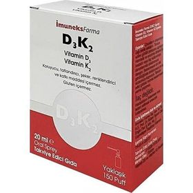 İmuneks Farma Vitamin D3 K2 20 ml Sprey