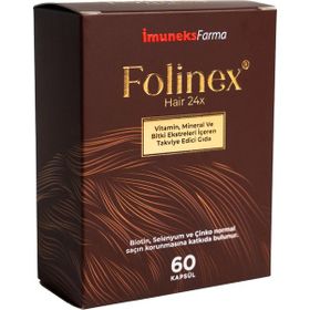 Imuneksfarma Folinex Hair 24X Vitamin Mineral 60 Kapsül