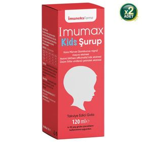 Imuneksfarma Imumax Kids Kara Mürver 2x120 ml Şurup