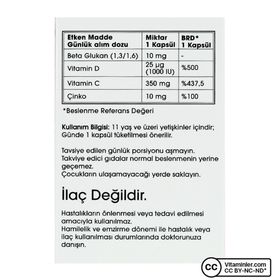 Imuneksfarma Micro-Glucan 10 mg 40 Kapsül