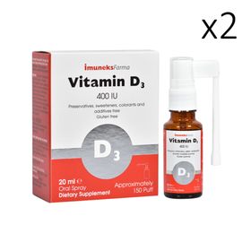 Imuneksfarma Vitamin D3 400 IU 2x20 ml Sprey