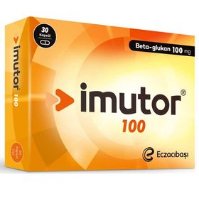 Imutor Beta Glukan 100 mg İçeren 30 Kapsül