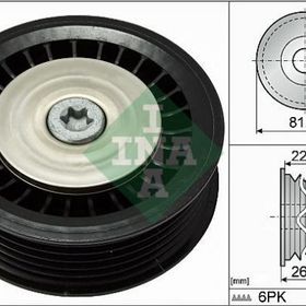 İna 532067810 Mercedes W176 W246 Citan 415 Klimasız V Kayış Gergi Rulmanı