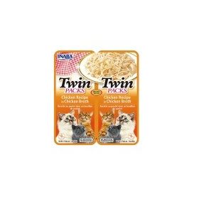 Inaba 2x40 GR Twin Packs Ton Balıklı ve Tavuklu Kedi Çorbası