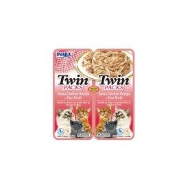 Inaba 2x40 GR Twin Packs Ton Balıklı ve Tavuklu Kedi Çorbası