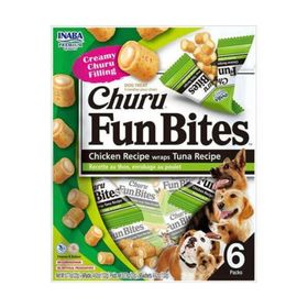 Inaba Churu Fun Bites Sticks ton balığı Sargılı 6'lı Paket Köpek Ödül Maması