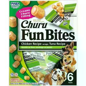 Inaba Churu Fun Bites Sticks ton balığı Sargılı 6'lı Paket Köpek Ödül Maması