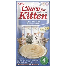 Inaba Ciao Churu Cream Kitten Yavru Kediler İçin Tuna Balıklı 4x14 gr Ödül Maması