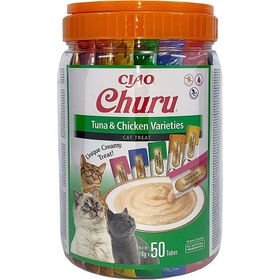 Inaba Ciao Churu Cream Tuna ve Tavuklu 50x14 gr Kedi Ödül Kreması