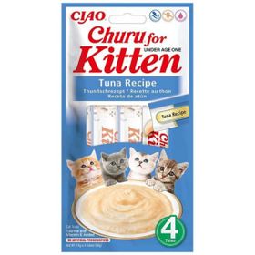 Inaba Ciao Churu Kitten Cream Ton Balıklı 4x14 gr Krema Yavru Kedi Ödülü
