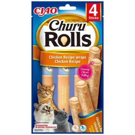 Inaba Ciao Churu Rolls Tavuk Sargılı 4x10 gr Kedi Ödülü