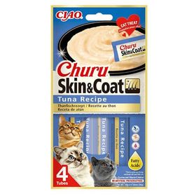 Inaba Ciao Churu Skin Coat Cilt ve Tüy Sağlığı Ton Balıklı 4x14 gr Ödül Maması