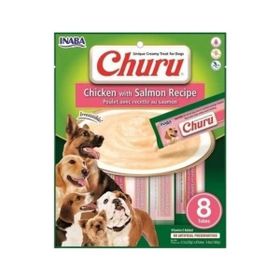 Inaba Ciao Churu Somonlu ve Tavuklu 20x8 gr Tamamlayacı Sıvı Köpek Ödül Maması