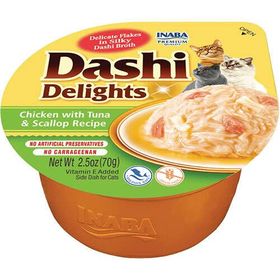 Inaba Ciao Dashi Delights Tavuk Ton Balığı Deniz Taraklı 70 gr Kedi Çorbası