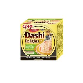 Inaba Ciao Dashi Delights Tavuk Ton Balığı Deniz Taraklı 70 gr Kedi Çorbası