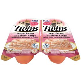 Inaba Twins Ton Balıklı Somonlu ve Tavuklu 2x35 gr Kedi Ödül Jölesi