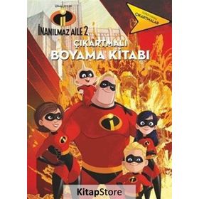 İnanılmaz Aile 2 - Çıkartmalı Boyama Kitabı - Kolektif