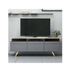 Inarch Dizayn 3 Kapaklı Berlin Antrasit Tv Ünitesi