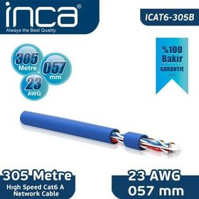 Inca CAT6 23 AWG 57MM 305 mt Bakır Kablo
