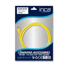 Inca ICAT6-01TS 1 mt Sarı Patch Kablo