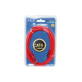 Inca ICAT6-20K  2 mt Kırmızı Cat6 Kablo