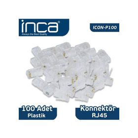 Inca Icon-p100 Icon-p100 Inca Rj-45 100 Adet Plastik Konnektör