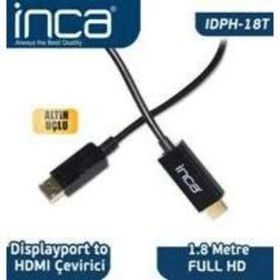 Inca IDPH-18T 1.8 mt Displayport To Hdmı Kablo