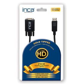 Inca IDPV-01 Displayport -Vga 1.8 mt Blister Kablo