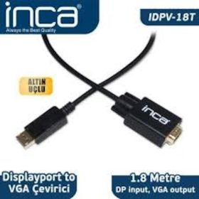 Inca IDPV-18T 1.8 mt Displayport To Vga Kablo