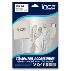Inca IHTVJ-7S Siyah Hdmı-Vga Jaklı Ses Kablosu