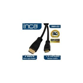 Inca IMH-03 Altın Uclu HDMI Kablo
