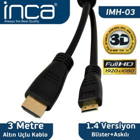 Inca IMH-03 Altın Uclu HDMI Kablo