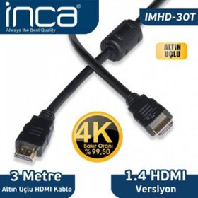 Inca IMHD-30T 3 m HDMI to HDMI Erkek-Erkek HDMI Görüntü Kablosu