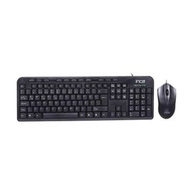 Inca IMK-375T Wired Kablolu Siyah Q Multimedia Klavye ve Mouse Seti
