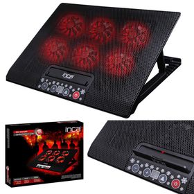 Inca INC-601GMS 7 17 6 Fanlı 2xUSB 6 Kademeli Notebook Fanı