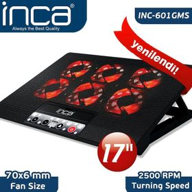 Inca INC-601GMS 7 17 6 Fanlı 2xUSB 6 Kademeli Notebook Fanı