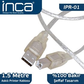 Inca IPR-01 1.5 mt USB 2.0 Bakır Printer Yazıcı Kablosu
