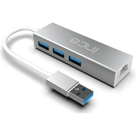 Inca IUSB-03T USB Girişli 4 Port USB 3.0 Ethernet RJ45 Çoklayıcı Hub