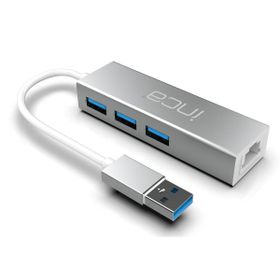 Inca IUSB-03T USB Girişli 4 Port USB 3.0 Ethernet RJ45 Çoklayıcı Hub