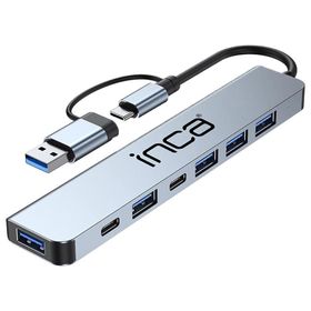 Inca IUTP-7T USB+Type-C Girişli 7 Port Dönüştürücü Hub