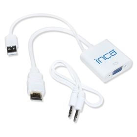 Inca IVTH-01 VGA To HDMI Çevirici USB Ses Kablosu
