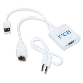 Inca IVTH-01 VGA To HDMI Çevirici USB Ses Kablosu